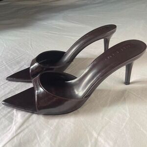 Chic Tivon Billini Brown Mule High Heels